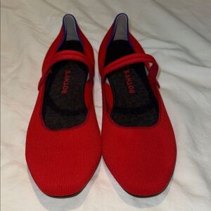 Rothy’s Red Women's Mary Jane Flats Size 11.5 EUC
